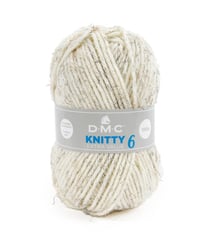 Fil à tricoter Knitty 6 - 100GR - DMC Just Knitting Ecru Chiné (930)