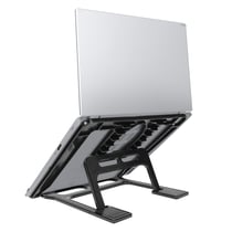 Avizar Support Bureau PC Portable Tablette Pliable Ajustable avec Base Antidérapant Noir