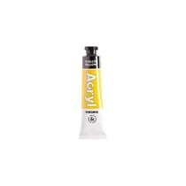 Lot de 5 tubes aluminium 18 ml - Peinture acrylique PRIMO - Jaune 201