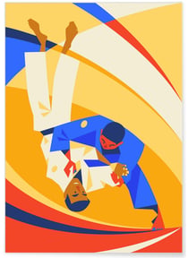 Affiche Judo 3 | A3 : 29,7x42cm