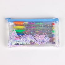 Trousse Paillettes Stitch Disney avec 6 Stylos Gel Colorés