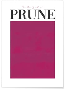 Affiche Rose prune | A3 : 29,7x42cm