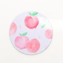 Tapis De Souris Rond 22cm Série Fruits Pastèque Accessoire Bureau 2 PCS Rose 3 YONIS