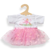 Robe tutu rose de danse ballerine 35/45 cm - heless - habit poupon (54)