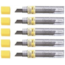 Mine de rechange Pentel Hi-Polymer Super - 0,9 mm - HB - Lot de 5 étuis de 15 mines