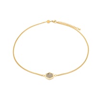Collier Hexalia en pierres Labradorite