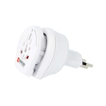 Skross Adaptateur de Voyage 2-en-1 Universel pour Suisse 13A Blanc