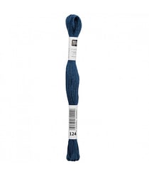 Fil à broder mouliné Uni - Rico Design 124 Bleu