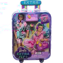 Poupee ken voyage en tenue de plage - barbie extra fly - mattel - hnp86
