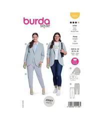 Patron Burda 5935 - Costume féminin du 44 au 54 (FR) taille n°FR 44-54
