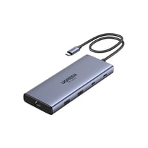 hub usb-c 10-en-1 ugreen cm639 – station d'accueil avec 2 hdmi, rj45 ethernet, usb, lecteur sd/tf et power delivery 100w