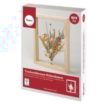Kit cadre en bois avec fleurs séchées