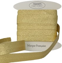 Biais lurex doré vendu par 5 mètres – designers-factory
