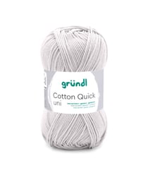 Fil à tricoter COTTON QUICK UNI - Gründl - PPSC - certifié Oeko-Tex 150 Gris