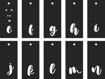 70 pochoirs alphabet - Artemio