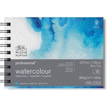 Carnet - Aquarelle - Spirale - 12,7x17,8cm - 300g - 15 feuilles - Grain fin - Winsor & Newton