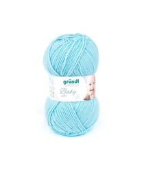 Fil layette à tricoter BABY UNI - Grundl - certifiée Oeko-Tex 05 Bleu