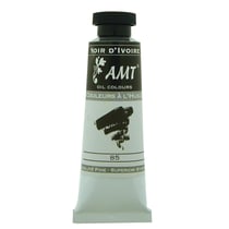 Peinture à l'huile fine en tube noir d'ivoire 45ml - Amt