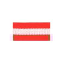 Film 10m sangle bicolore Rouge