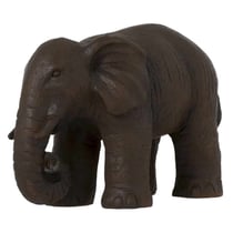 Grande statue en résine éléphant marron