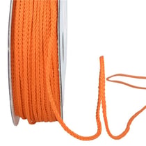 Bobine 30m cordelière polyester 2mm orange
