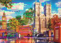 Puzzle 1000 pièces - Tea Time : Vue Sur Londres - Trefl