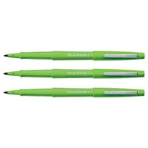 Lot de 3 stylos feutres - Paper:Mate - Flair Original - Pointe moyenne - Vert pomme