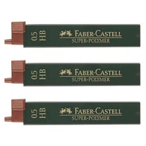 Mine de rechange - FABER-CASTELL - Super Polymère 9065 S-HB - Diamètre 0,5 mm - Graduation HB - Lot de 3 boîtes de 12 mines