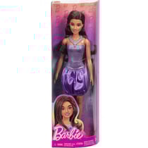 Poupée barbie fashionistas - robe violet - mattel - hyt92
