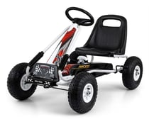 Kart à pédales Thor Blanc - Milly Mally - Rouge