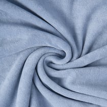Tissu Jersey Velours Eponge Lua uni Bleu clair