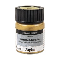 Peinture métallique, or brillant, flacon 15 ml