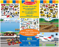 165 autocollants réutilisables - Véhicules - Melissa & Doug
