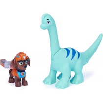 Pat patrouille dino rescue zuma et son brontosaure + dinosaure mystere - figurine chien - paw patrol - spin master - 20129716