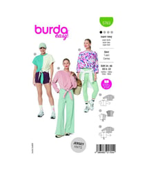 Patron Burda 5763 - T-shirt large et court taille n°FR 34-48