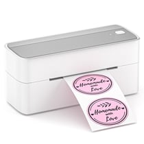 Mini Imprimante Bluetooth Étiquettes Thermique Haute Vitesse Multilingue Argent YONIS