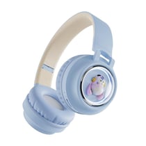 Casque Audio Enfant Bluetooth Pliable Autonomie 20h Design Ajustable Portable Bleu YONIS
