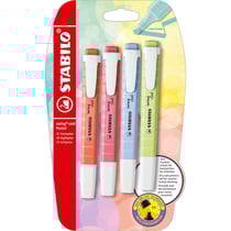 Surligneurs - STABILO Swing Cool Pastel - Couleurs - Lot de 4 surligneurs