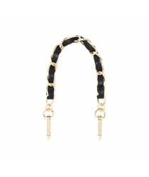 Dragonne ou anse courte Chic sac ou pochette - 30 x 1 cm - DRAEGER Doré et simili noir