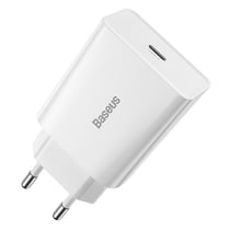 Baseus Chargeur Secteur Quick Charge 3A avec port USB-C ​​20W Blanc