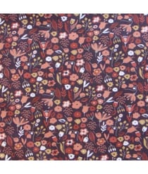 Tissu coton Bio fleurs des champs de 135 cm de largeur Violet vendu par 50 cm