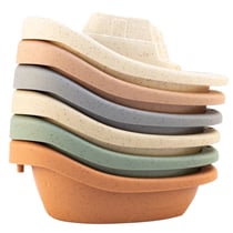 Jouet de Bain - Set de 6 bateaux en paille de blé