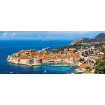 Puzzle ville de dubrovnik et le bord de mer 4000 pièces - collection croatie paysage de montagne