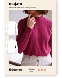 Patron couture Pull raglan - Elegance