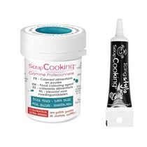 Colorant alimentaire en poudre bleu foncé 5 g + Stylo glaçage noir