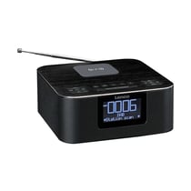 Lenco Radio-réveil DAB+ FM Stéréo avec Charge Sans Fil Bluetooth Noir