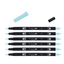Feutre de coloriage double pointe - TOMBOW - Bleu eau de source - ABT Dual Brush Pen
