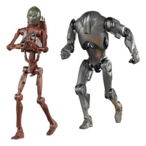 Star Wars Episode II Black Series - Pack 2 figurines C-3PO B1 Battle Droid Body & Super Battle Droid 15 cm - Hasbro