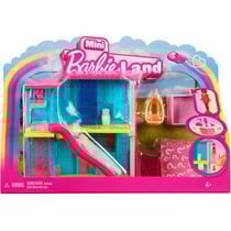 Coffret mini barbieland : la maison de poupee + 1 figurine et 2 accessoires - barbie - mattel hyf46