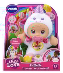 Poupon Paillette Licorne Arc-en-ciel - LITTLE LOVE - Vtech